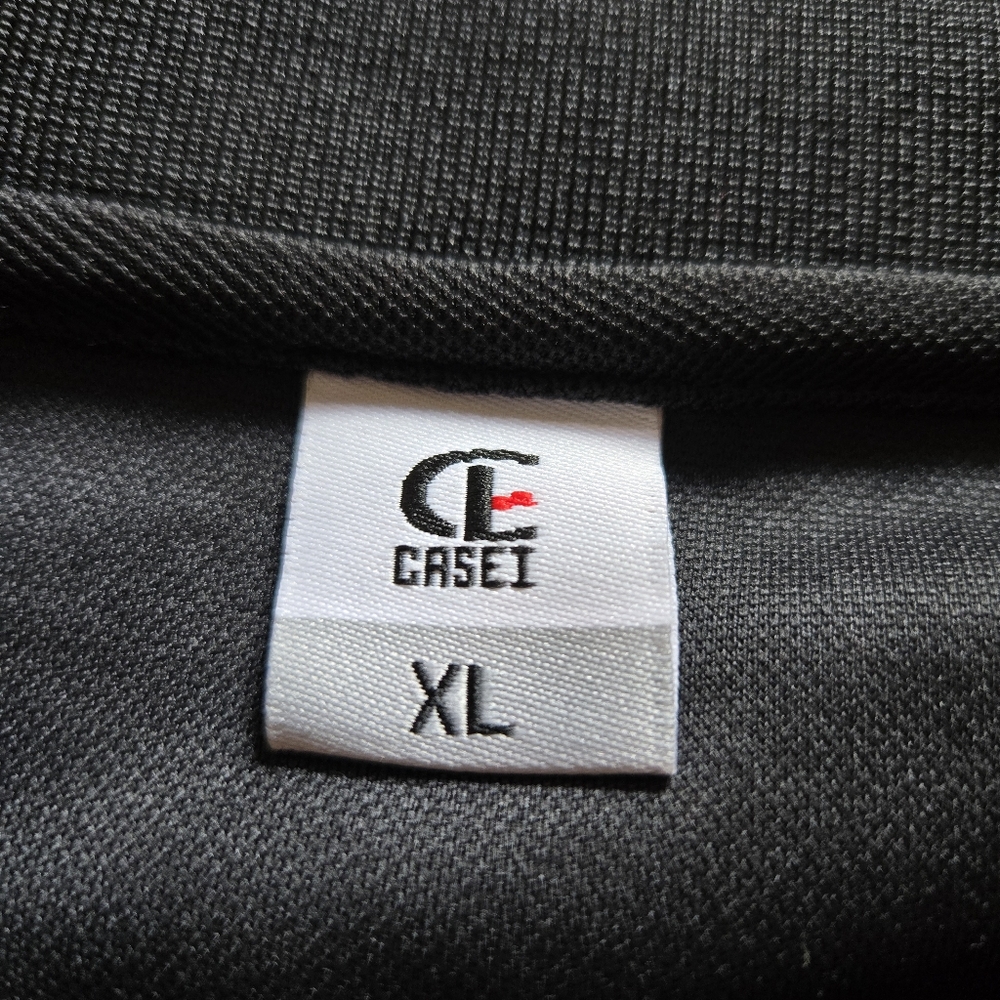 3/$25 Casei Classic Black Polo Shirt Top Short Sleeve XL Relaxed Fit - Picture 8 of 10